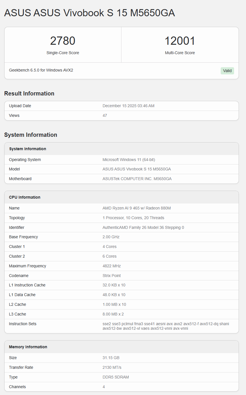 AMD 下一代 Ryzen AI 9 465 跑分首度曝光！運算效能與前代持平　戰場全面轉向 AI 算力