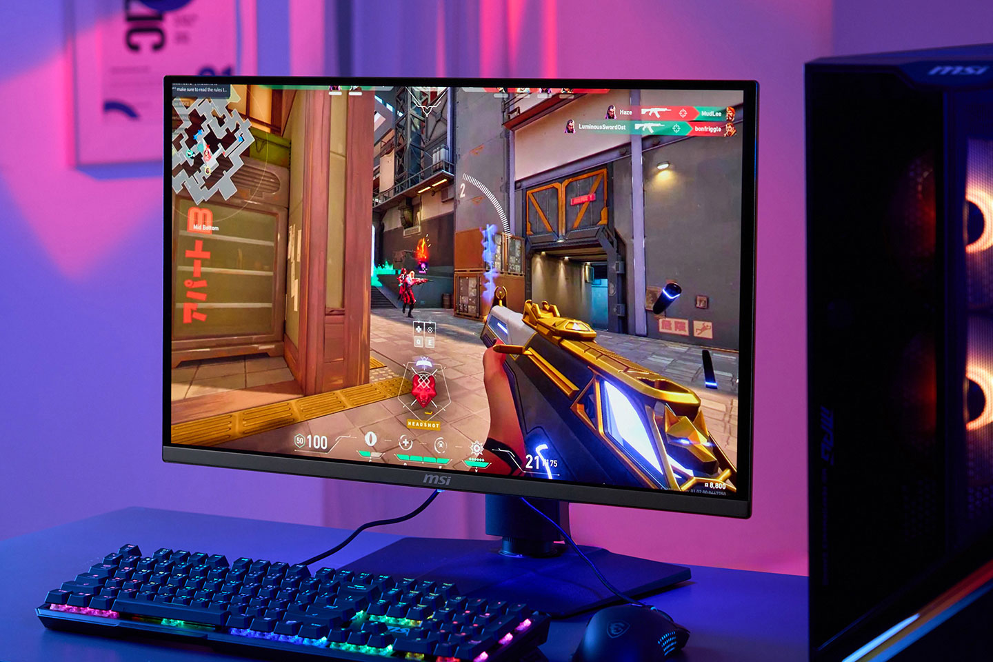 在 FPS 遊戲情境下，MAG 272QP QD-OLED X50 提供的 500Hz 更新率確實能帶來高水準的動態流暢表現。