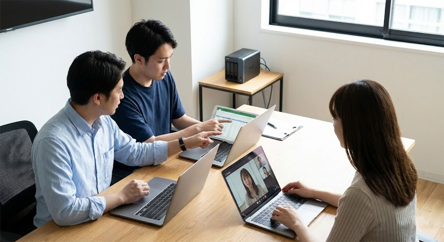 NAS 的進入門檻低，並能依照不同團隊規模選擇適合的機型。