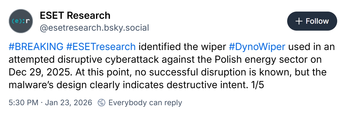 差點數十萬戶沒電用！俄羅斯駭客「沙蟲」猛攻波蘭電網，新型破壞軟體曝光