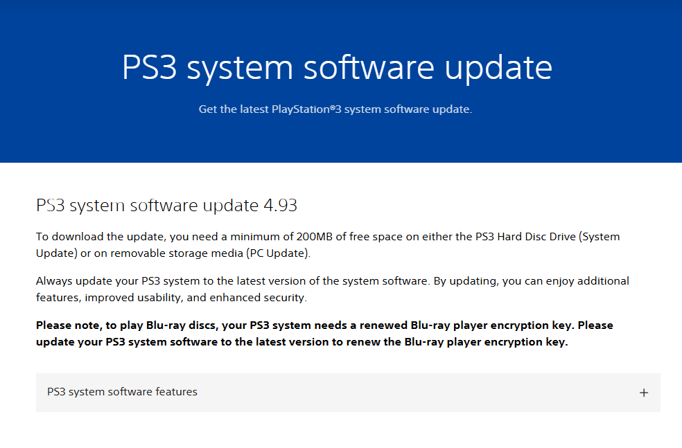 走過近 20 年仍未退場：Sony 為 PS3 推出 4.93 系統更新，提升效能並延續藍光光碟播放功能