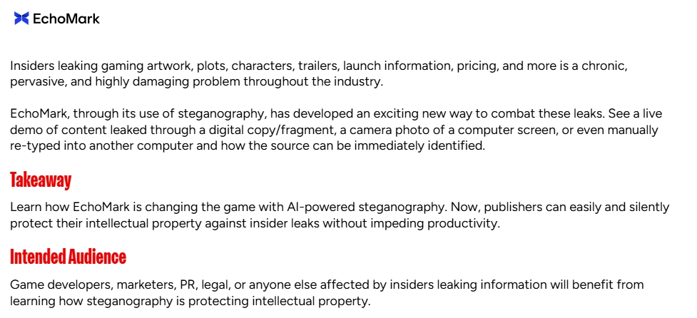 前 Microsoft 元老推 AI「指紋浮水印」技術：專防遊戲業「內鬼」洩密，已有部分廠商悄悄部署