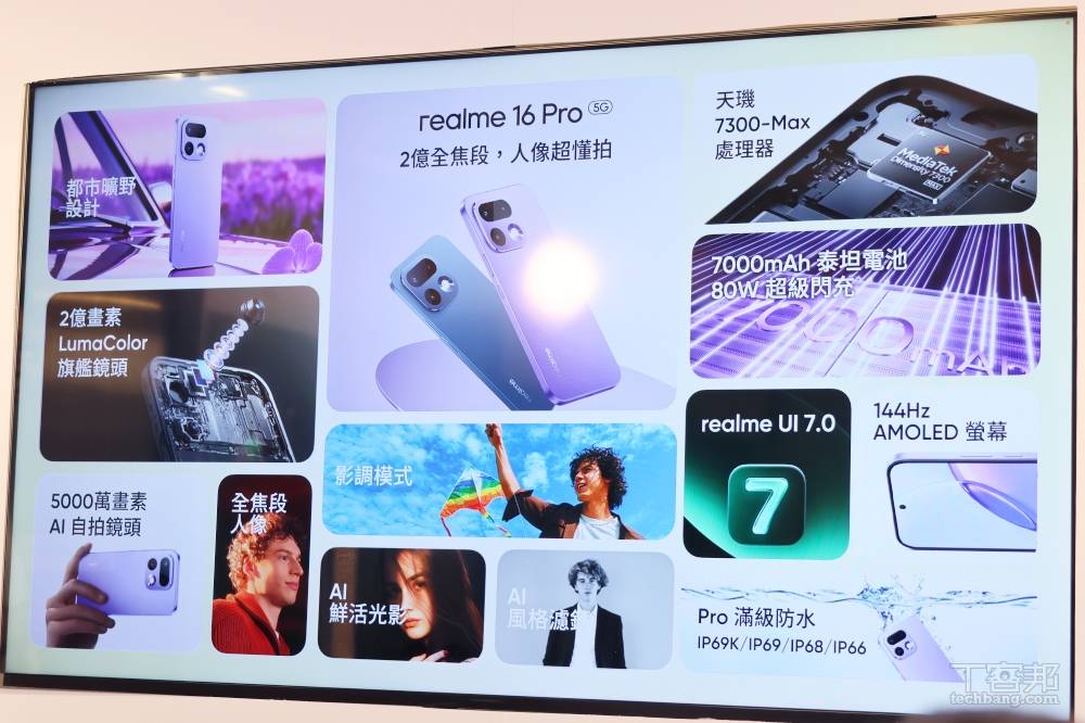 realme 16 系列正式發表，內建後置補光自拍鏡、導入 AI 影像玩法