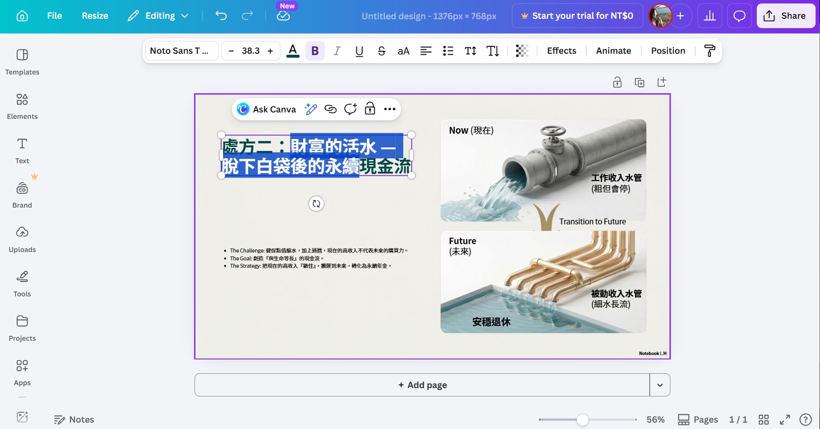 Canva 推出「魔術圖層」，直接幫你把 NotebookLM 生成的簡報、資訊圖表變成可編輯的元素