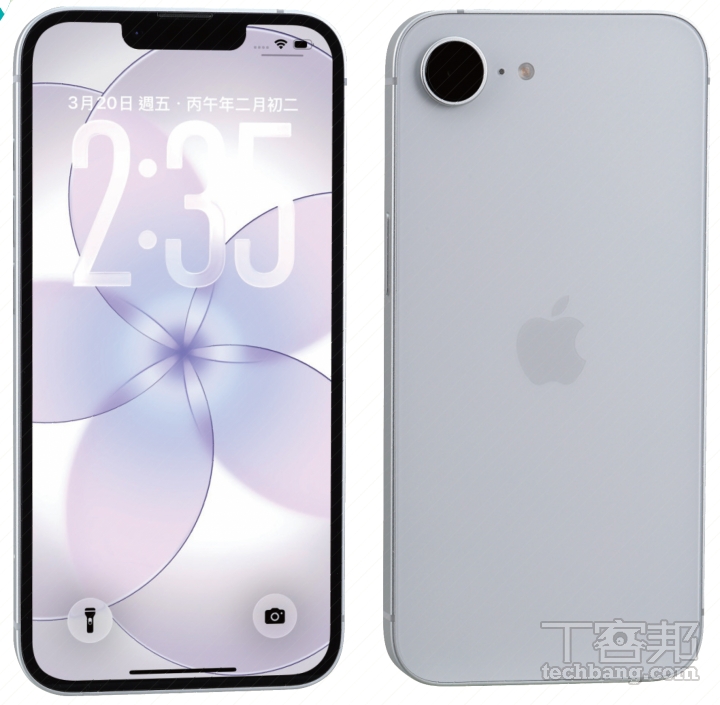 6.1 吋螢幕加超瓷晶盾 2 面板採航太級鋁金屬邊框，搭配霧面的強化玻璃機背，整體質感細膩且不易沾染指紋，且螢幕搭載超瓷晶盾 2 面板，抗刮能力較前代提升。