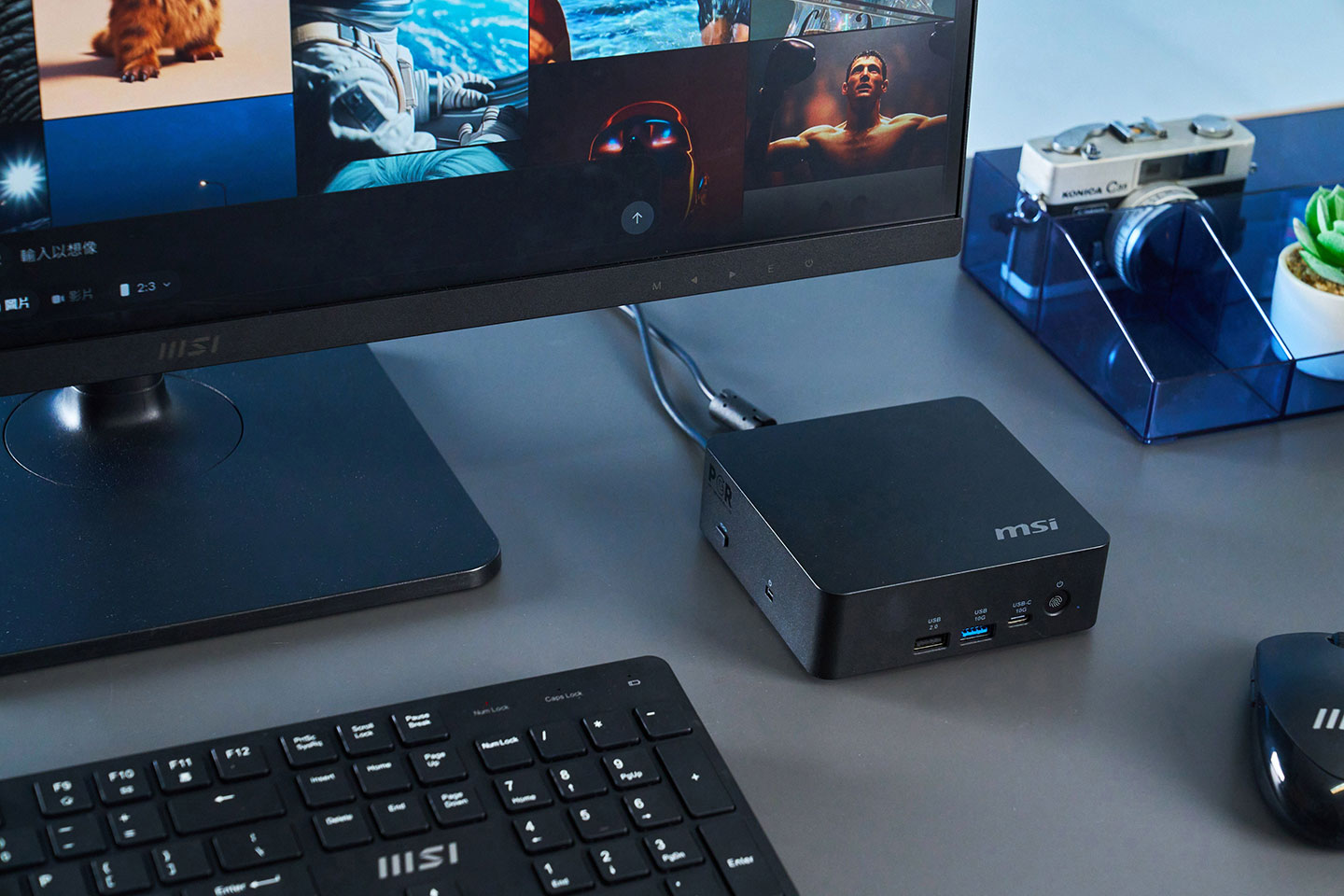 Cubi NUC AI+ 3MG 的體積僅 0.51 公升，稱得上是「掌中尺寸」，同時擁有不俗的硬體效能。