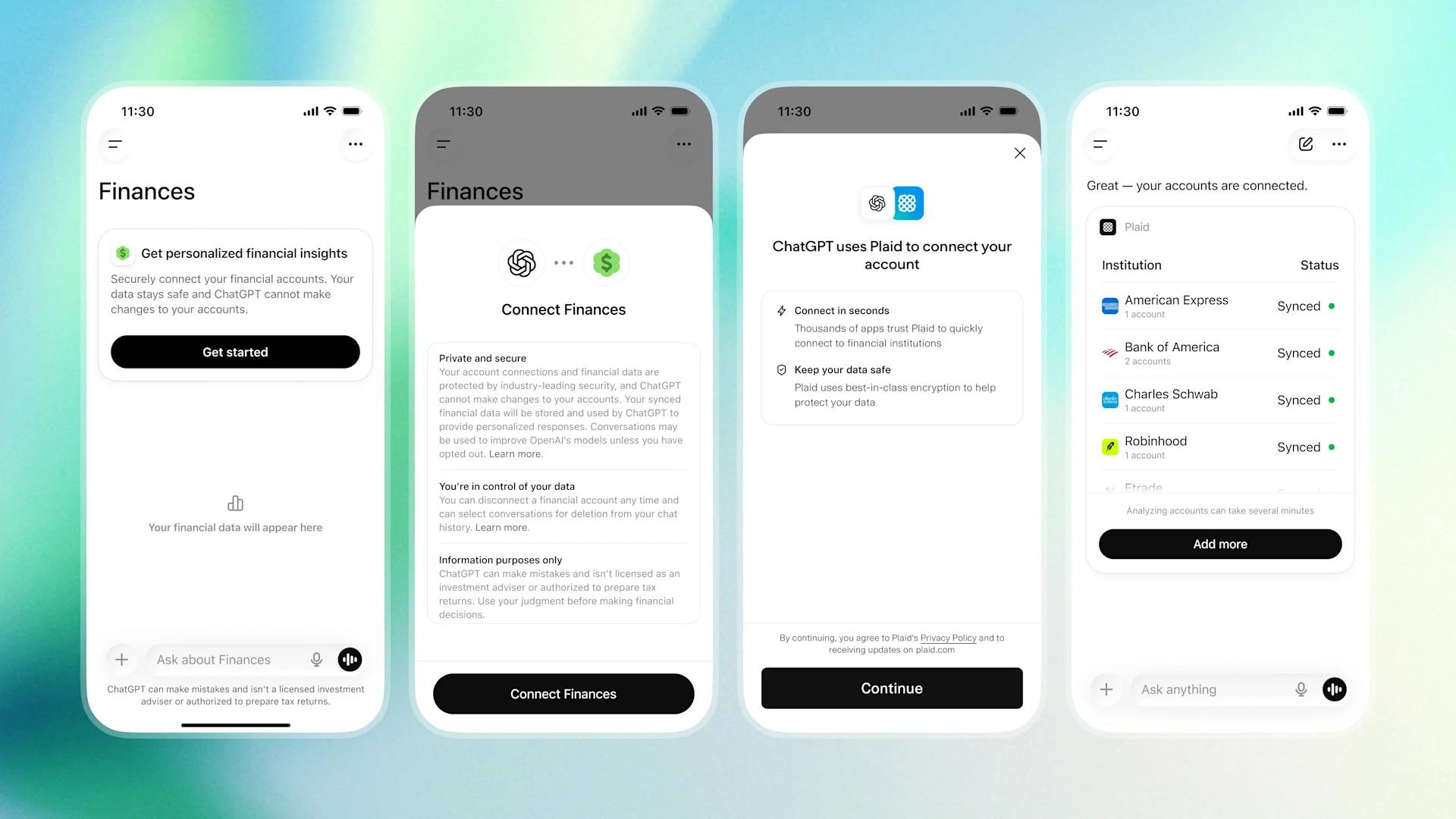 讓 AI 幫你管錢！OpenAI 推出全新「個人財務」功能，ChatGPT 可連接金融帳戶協助管理財務