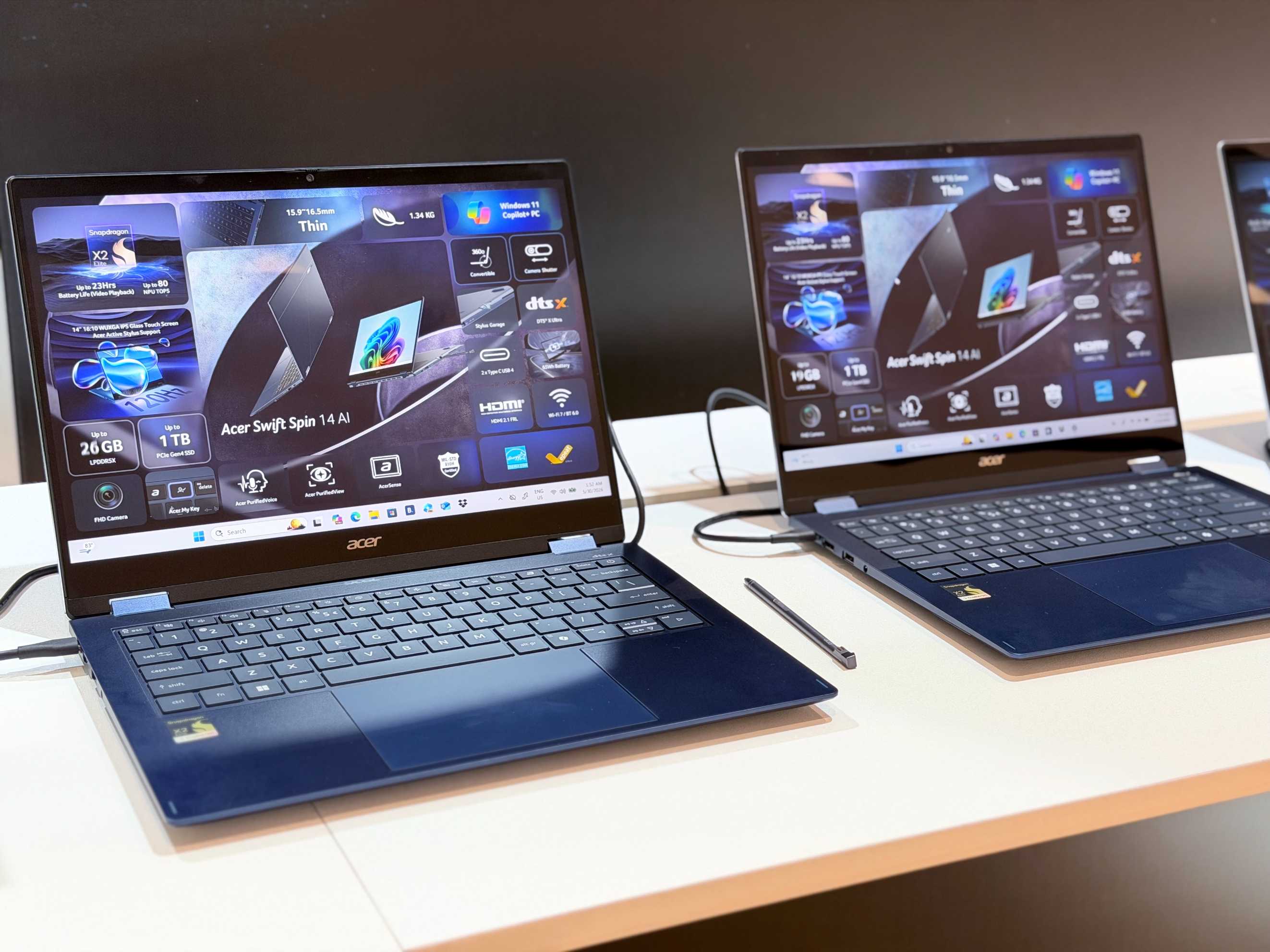 【COMPUTEX 2026】Acer Swift 雙機齊發：Swift Air 14 挑戰 MacBook Neo，Swift Spin 14 AI 續航 26 小時