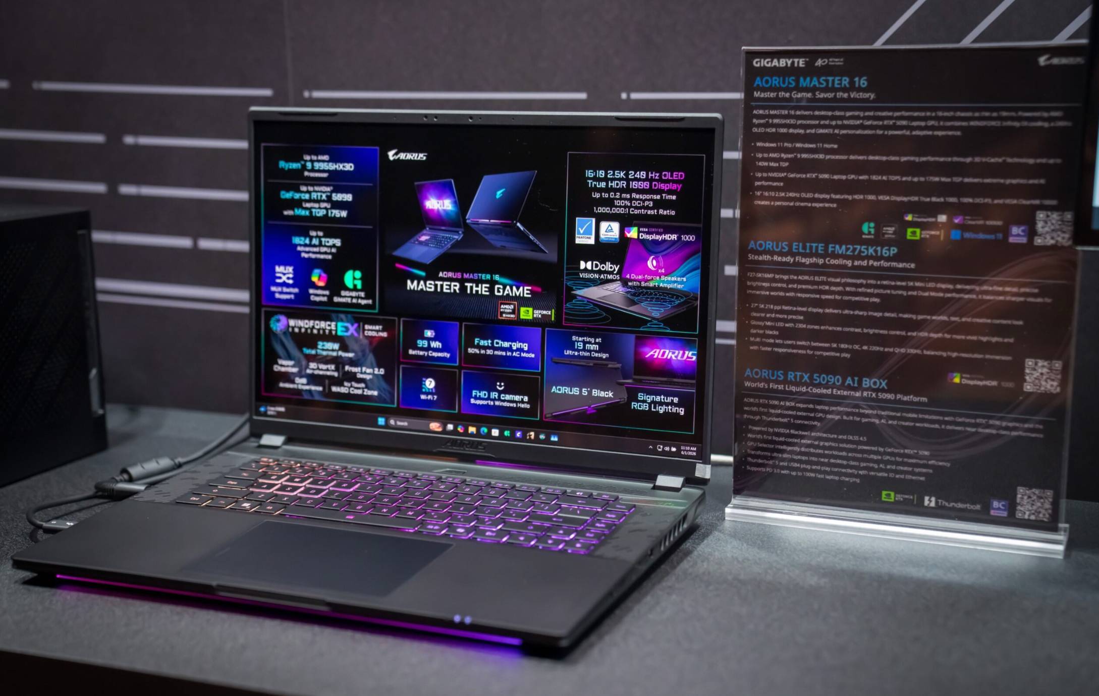 【COMPUTEX 2026】技嘉 40 周年推出 INFINITY 系列，AI TOP 超級電腦與 AI 電競新品齊發