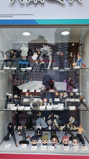 ▼ 咒術迴戰模型展櫃。