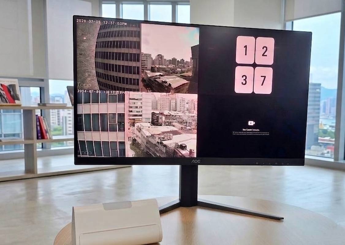 搭配 Tapo H500 機身上的 HDMI 連接埠，可以將監視畫面頭放到大螢幕上。