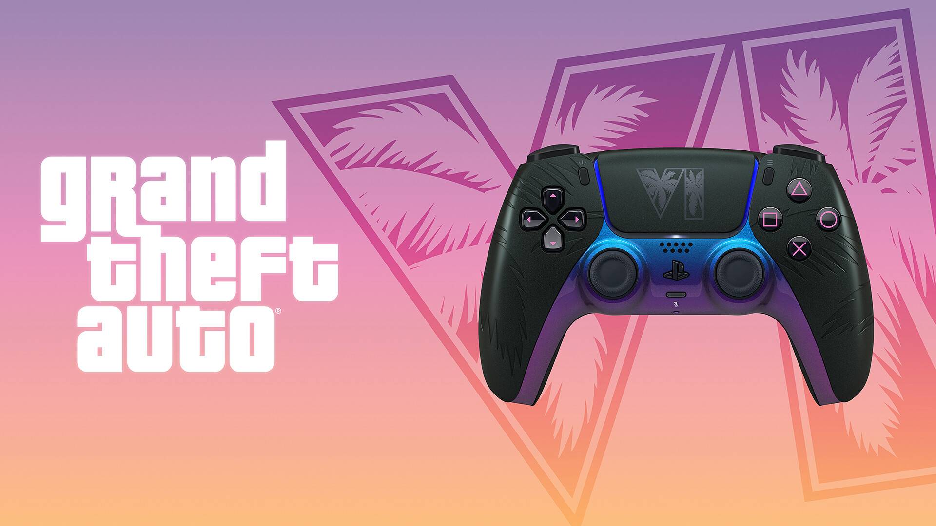 《GTA 6》限定版 DualSense 控制器亮相!黑白雙色融入罪惡城霓虹與棕櫚樹,11 月隨遊戲登場